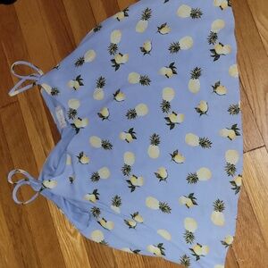 Altar’d State lemon pineapple tank top medium